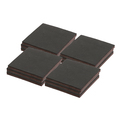 Prime-Line Heavy-Duty Non-Slip Furniture Pads, Triple Layer Pads, 4 in. x 4 in. 36 Pack MP76710